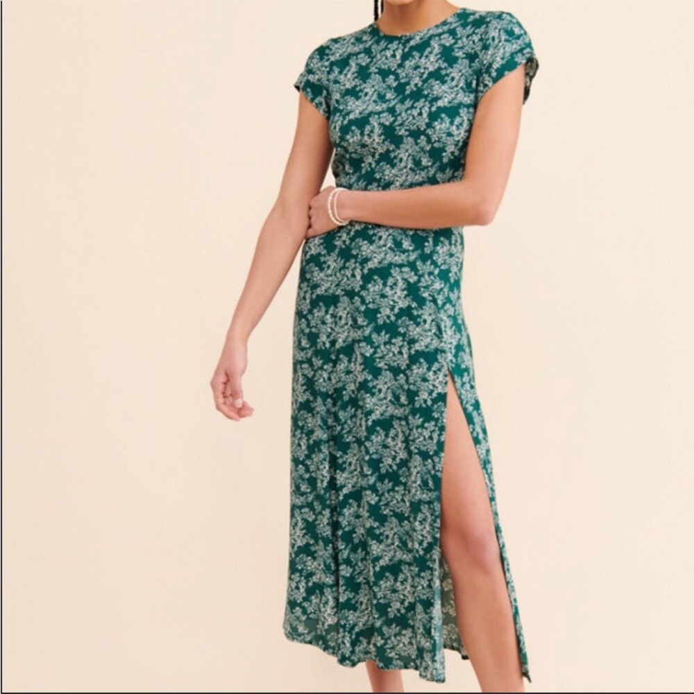 COPY - Green Midi cap sleeve dress